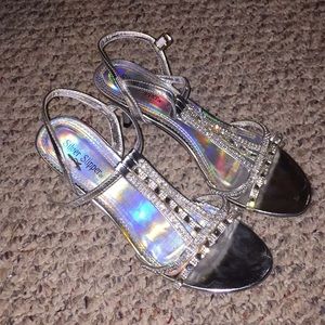 Silver Slipper Heels
